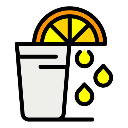 Lemonade icon. Outline lemonade vector icon for web design isolated on white background color flatのイラスト素材