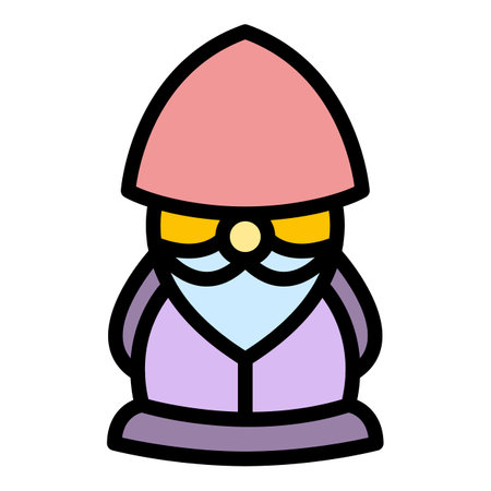 Lamp dwarf icon. Outline Lamp dwarf vector icon for web design isolated on white background color flatのイラスト素材