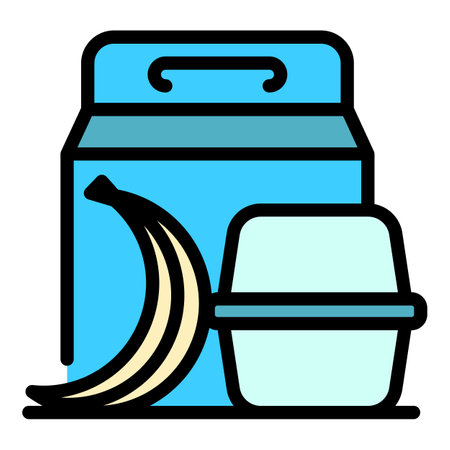 Fruit snack icon. Outline Fruit snack vector icon for web design isolated on white background color flatのイラスト素材