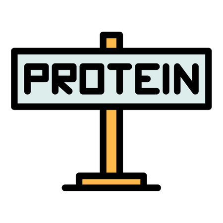 Healthy protein icon. Outline Healthy protein vector icon for web design isolated on white background color flatのイラスト素材