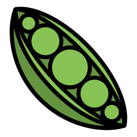 Beans protein icon. Outline Beans protein vector icon for web design isolated on white background color flatのイラスト素材