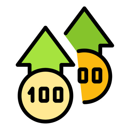 Bitcoin budget icon. Outline Bitcoin budget vector icon for web design isolated on white background color flatのイラスト素材