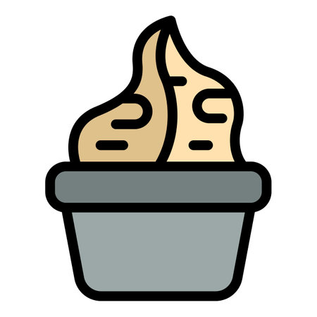 Fresh wasabi icon. Outline Fresh wasabi vector icon for web design isolated on white background color flatのイラスト素材