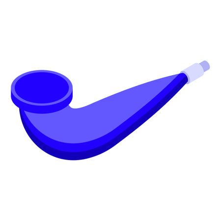 Soccer vuvuzela icon isometric vector. Horn trumpet. Sound objectのイラスト素材
