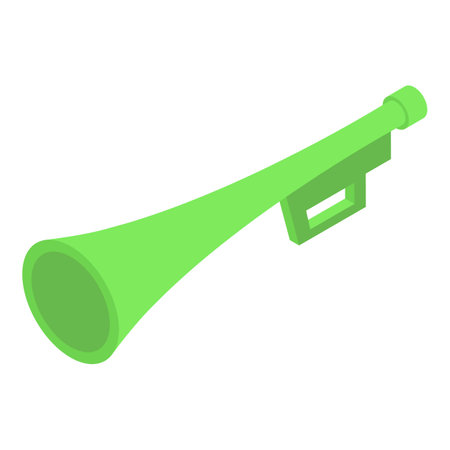 Loud vuvuzela icon isometric vector. Soccer trumpet. Party objectのイラスト素材