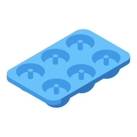 Silicon bakery icon isometric vector. Metal dish. Mold equipmentのイラスト素材