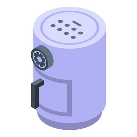 Kitchen air fryer icon isometric vector. Oil cook. Oven machineのイラスト素材