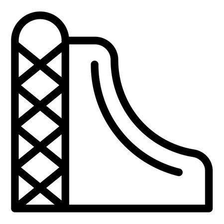 Arena skate icon outline vector. Urban sport. Wall trackのイラスト素材