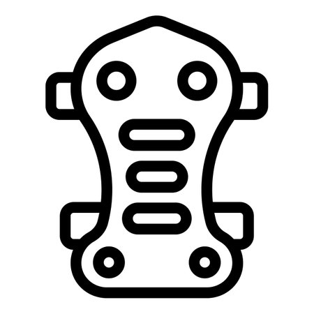 Skateboard icon outline vector. Skate ramp. Wall stadiumのイラスト素材