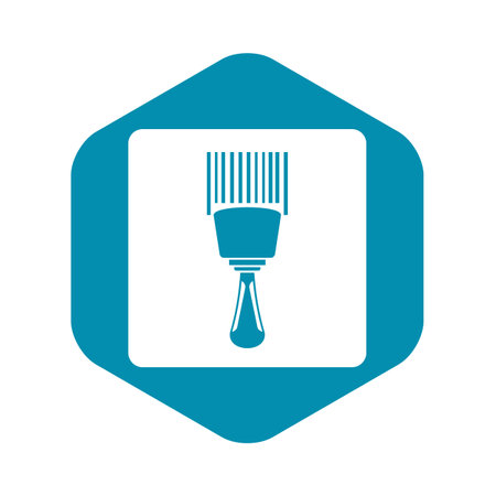 Bar code scanner icon in simple style isolated illustrationの写真素材