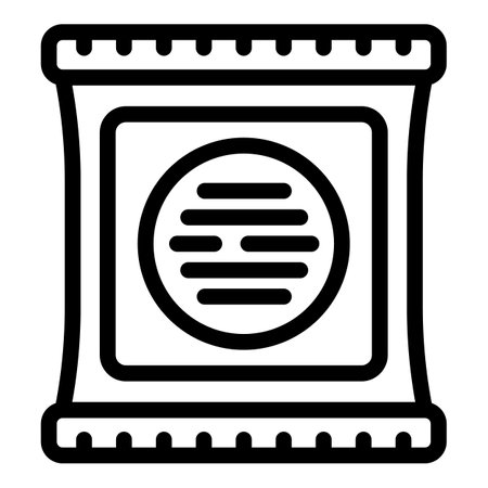 Cook seal icon outline vector. Food package. Product sealerのイラスト素材