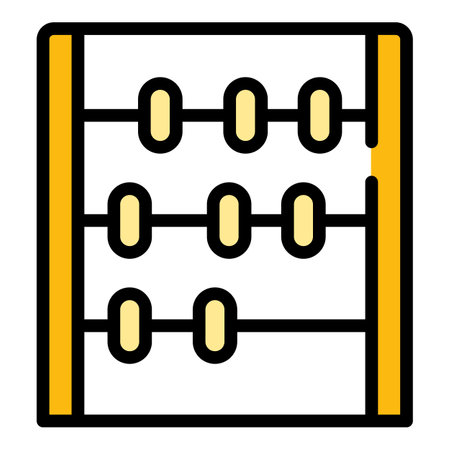 Manual calculator icon. Outline Manual calculator vector icon for web design isolated on white background color flatのイラスト素材