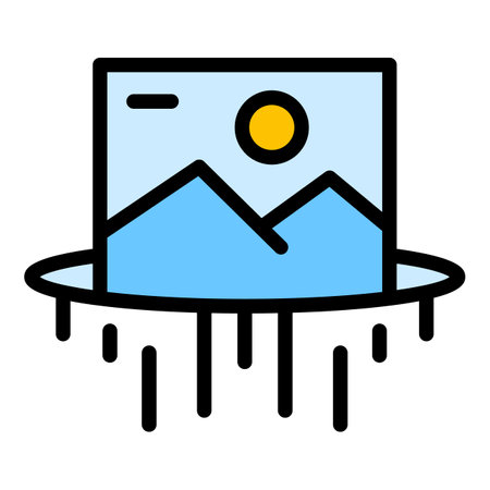 Virtual reality simulation icon. Outline Virtual reality simulation vector icon for web design...
