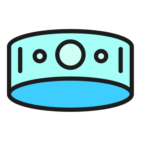 Training tracker icon. Outline Training tracker vector icon for web design isolated on white background color flatのイラスト素材