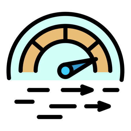 Fast bullet train icon. Outline Fast bullet train vector icon for web design isolated on white background color flatのイラスト素材