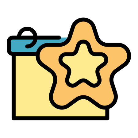 Event planner sign icon. Outline Event planner sign vector icon for web design isolated on white background color flatのイラスト素材