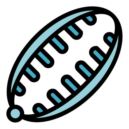 Coiffure plastic clip icon. Outline Coiffure plastic clip vector icon for web design isolated on white background color flatのイラスト素材