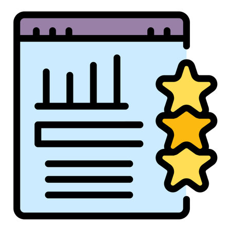 Graph rating icon outline vector. growth chart. Money stock color flatのイラスト素材