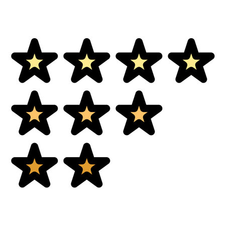 Satisfaction feedback stars icon outline vector. emoji level. Bad customer color flatのイラスト素材