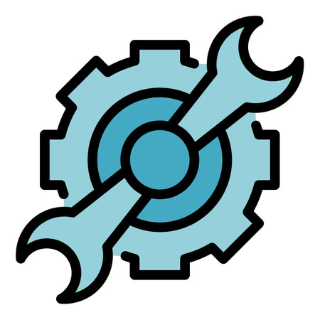 Online technician support icon outline vector. Man specialist. medical help color flatのイラスト素材