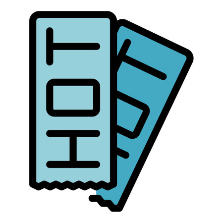 Hot price badge icon outline vector. code promo. digital app color flatのイラスト素材