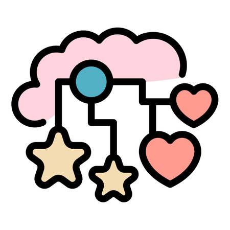 Mbti thinking icon outline vector. critical think. mind human color flatのイラスト素材