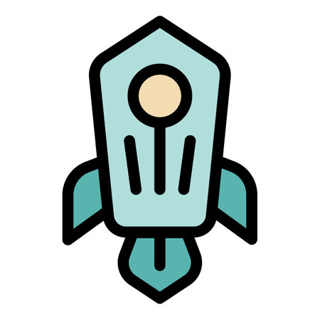 Startup job icon outline vector. team post. Chair company color flatのイラスト素材