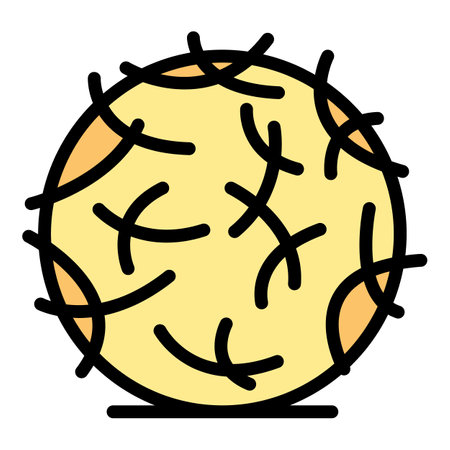 Cowboy tumbleweed icon outline vector. desert bush. Tumble weed color flatのイラスト素材