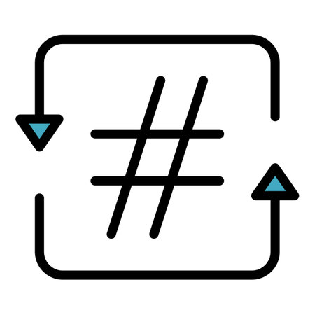 Social post icon outline vector. delivery smm. Cross marketing color flat