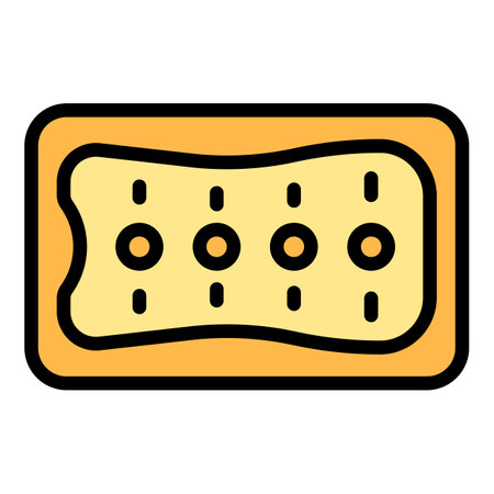 Top view bathtub icon outline vector. spa exercise. Hydro leg color flatのイラスト素材