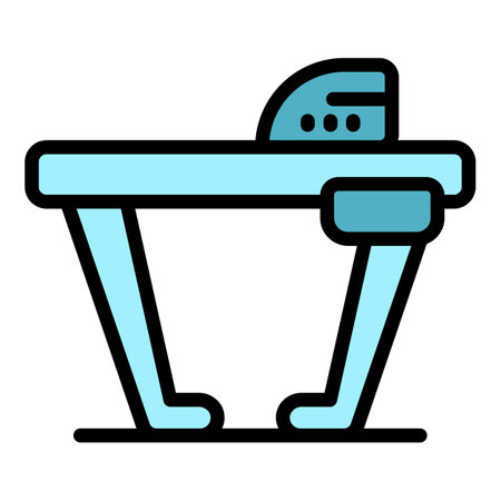 Iron board icon outline vector. table laundry. electric house color flatのイラスト素材