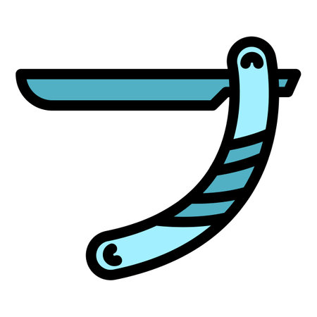 Metal razor icon outline vector. cosmetic care. Cream shave color flatのイラスト素材