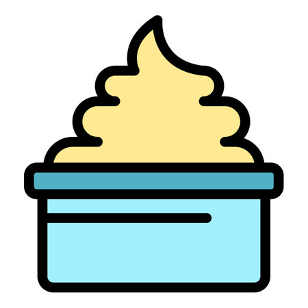 Cream shave icon outline vector. cosmetic foam. Shaving beauty color flatのイラスト素材