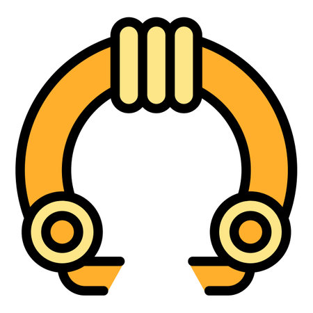 Pet play ring icon outline vector. Toy care. Animal store color flatのイラスト素材