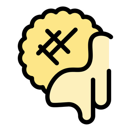 Honey cookie icon outline vector. Bee nectar. Comb food color flatのイラスト素材