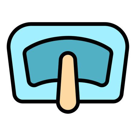 Windshield wiper blade icon outline vector. window rain. Repair car color flatのイラスト素材
