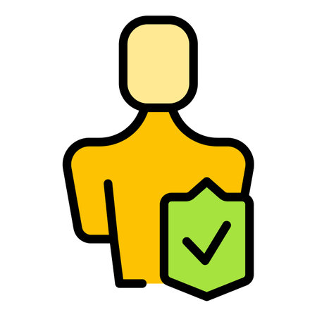 Human mind protection icon outline vector. stress reduction. Calm health color flatのイラスト素材