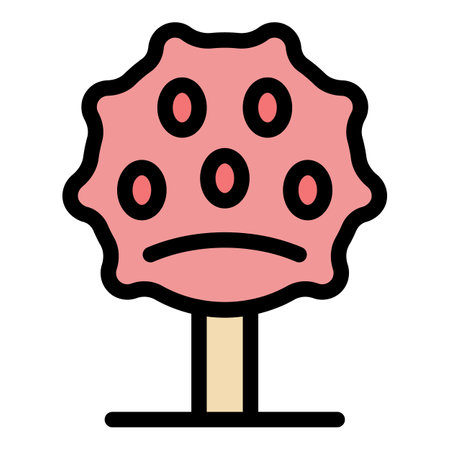 Dessert icon outline vector. Cake candy. Art lollipop color flatのイラスト素材
