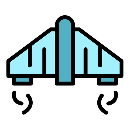 Ambitious jetpack icon outline vector. Work future. Fire model color flatのイラスト素材