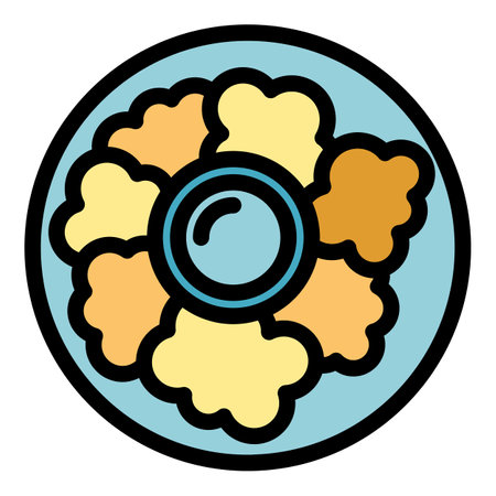 Delicious meal icon outline vector. Chicken food. Fast meat color flatのイラスト素材