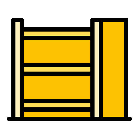 Wood drawer icon outline vector. Work factory. Plant worker color flatのイラスト素材