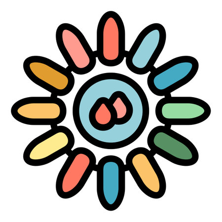Nail model icon outline vector. Bar polish. Art studio color flatのイラスト素材