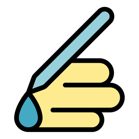 Point draw icon outline vector. Digital pen. Tablet pad color flatのイラスト素材