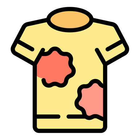 Paintball tshirt icon outline vector. Ball gun. Game mask color flatのイラスト素材
