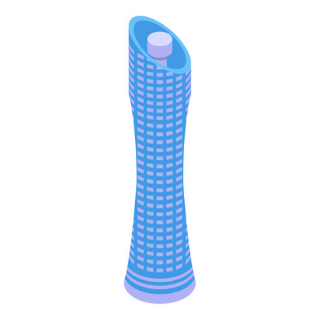 Qatar tower icon isometric vector. Arena city building. Nation countryのイラスト素材
