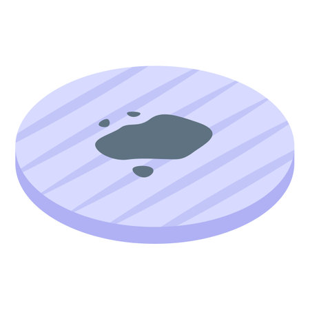 Cotton pad makeup skin icon isometric vector. Package care. Beauty care