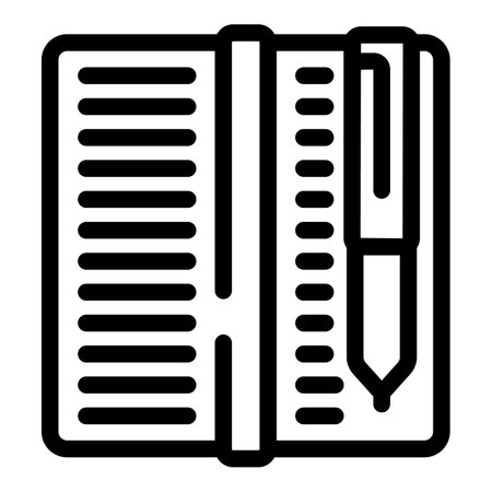 Brainstorming report icon outline vector. Corporate cognitive mapping technique. Analytical mindset assemblyのイラスト素材