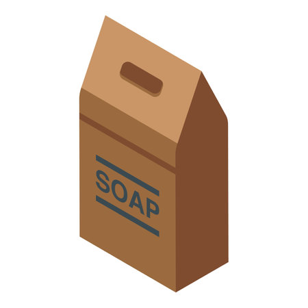 Soap production icon isometric vector. Skincare product. Beauty hygiene cosmeticsのイラスト素材