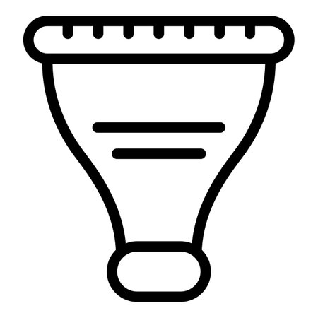 Supporter vuvuzela icon outline vector. Noise fans horn. Football game musical instrumentのイラスト素材