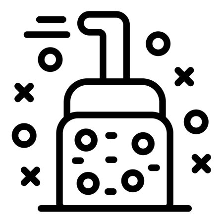 Simplified vector illustration of a classic space invader alien in line art style, perfect for gaming themesのイラスト素材